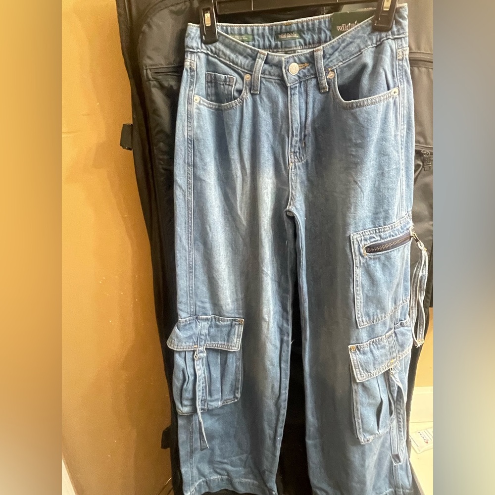 Blue Cargo Jeans